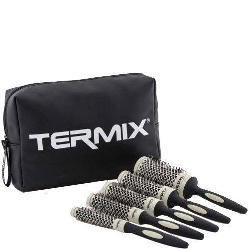 Lot de 5 brosses à cheveux rondes - Evolution Soft - Cheveux fins