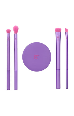 Set de 4 pinceaux & miroir - Yeux