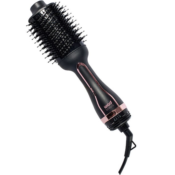 Brosse coiffante & séchante - Brevis - Noir & rose gold