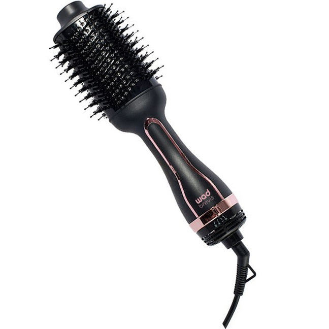 Brosse coiffante & séchante - Brevis - Noir & rose gold