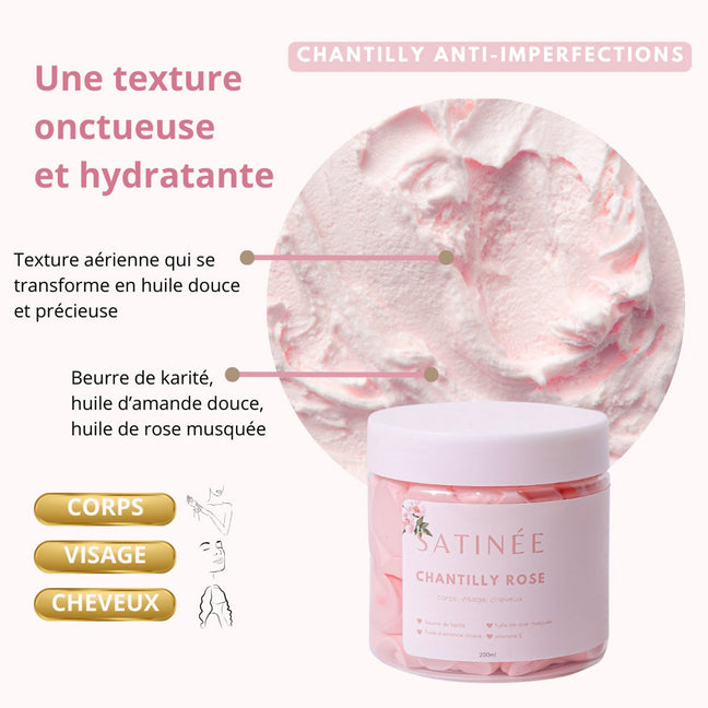 Chantilly hydratante 3 en 1 - Corps, visage & cheveux - 200 ml