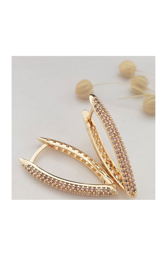 Boucles d'oreilles - Laiton plaqué or