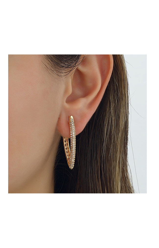 Boucles d'oreilles - Laiton plaqué or