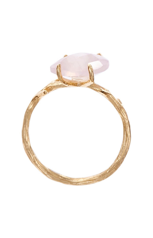 Bague Lily - Quartz rose
