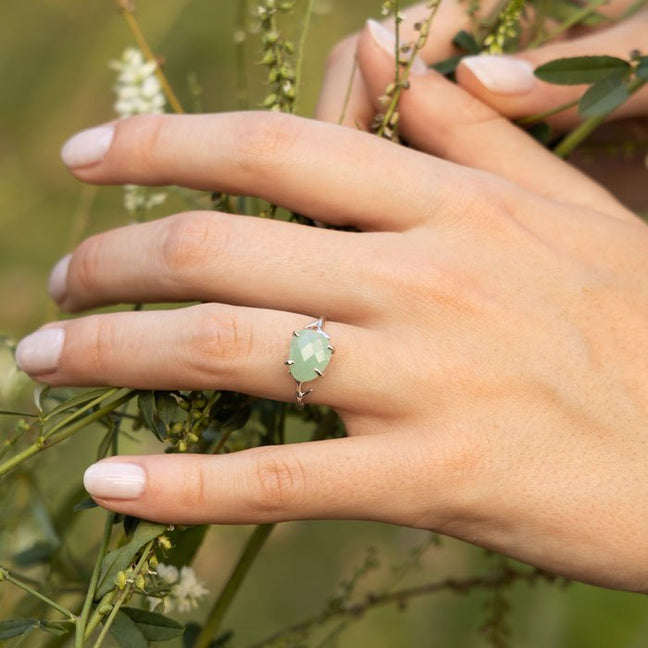 Bague Lily - Aventurine verte