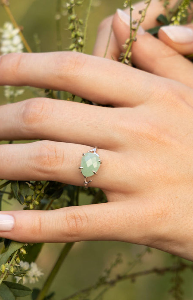 Bague Lily - Aventurine verte