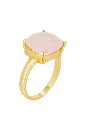 Bague Salya - Quartz rose