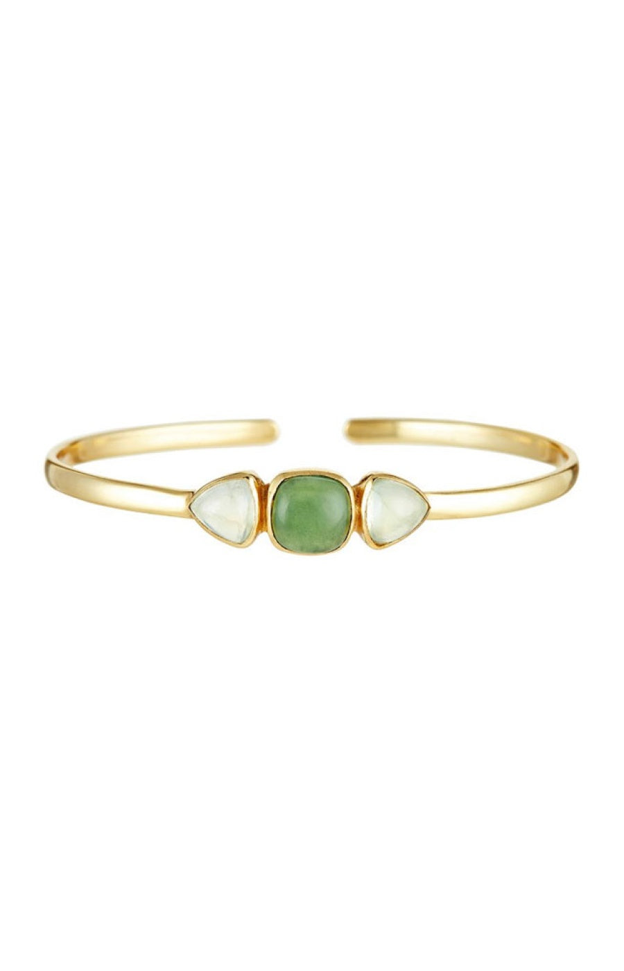 Bracelet Tia - Calcédoine verte