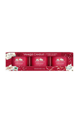 Coffret bougies votives - Lettres au Père Noël - 3 x 37 g
