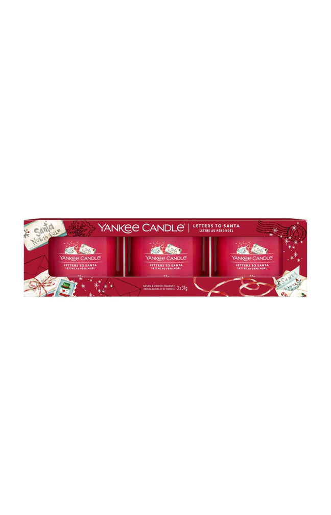 Coffret bougies votives - Lettres au Père Noël - 3 x 37 g