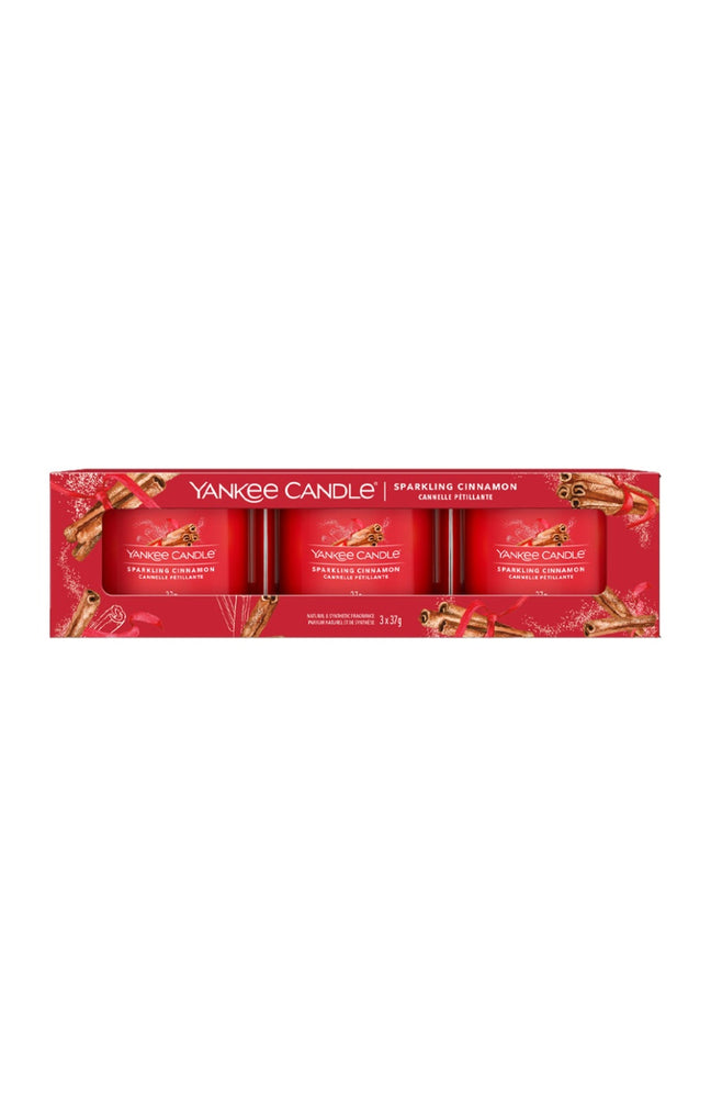 Coffret bougies votives - Cannelle Pétillante - 3 x 37 g