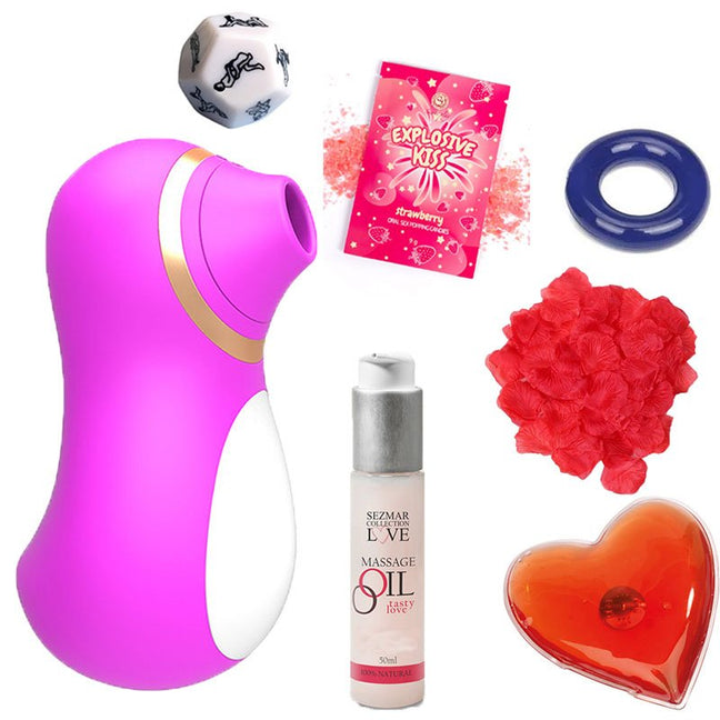 Coffret plaisir des amoureux - Nuit câline - 7 produits