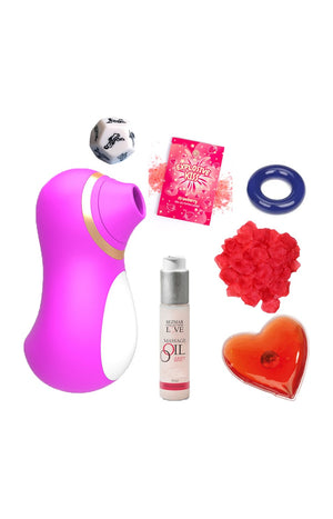 Coffret plaisir des amoureux - Nuit câline - 7 produits