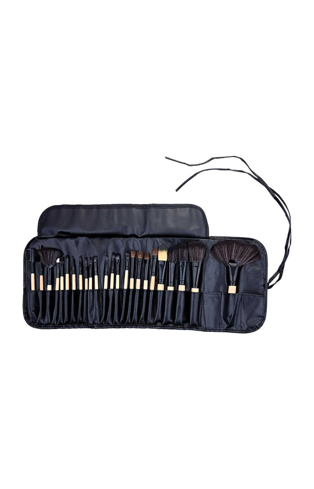 Set de 24 pinceaux - Bois - Teint, lèvres & yeux