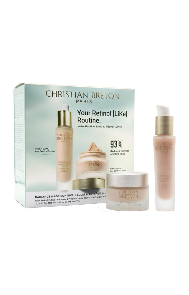Coffret crème de jour & sérum anti-âge - Retinol Like - Visage - 2 produits
