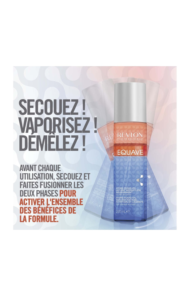 Soin démêlant nourrissant sans rinçage - Equave - 3 phases - Cheveux & corps - 200 ml