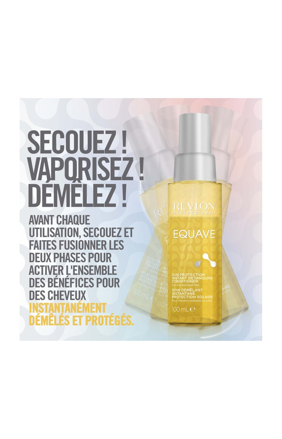 Soin démêlant & protecteur de soleil - Equave - 100 ml