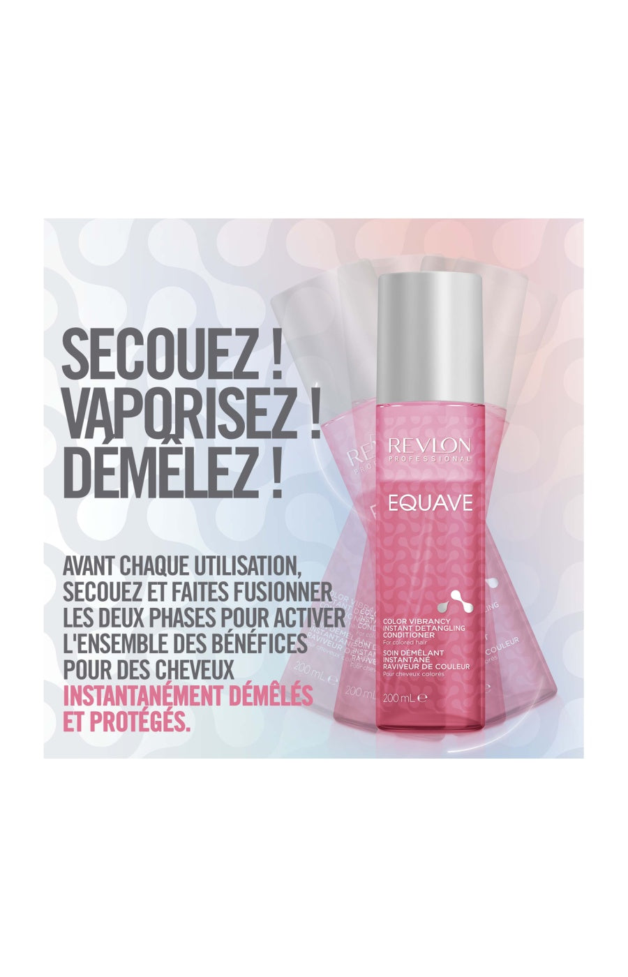 Soin démêlant & raviveur de couleur - Equave - Cheveux colorés - 200 ml