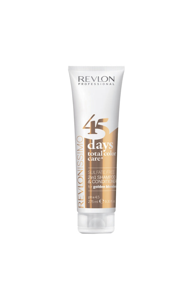 Shampoing & après-shampoing protecteur de couleur 2-en-1 - 45 days - Golden blondes - 275 ml