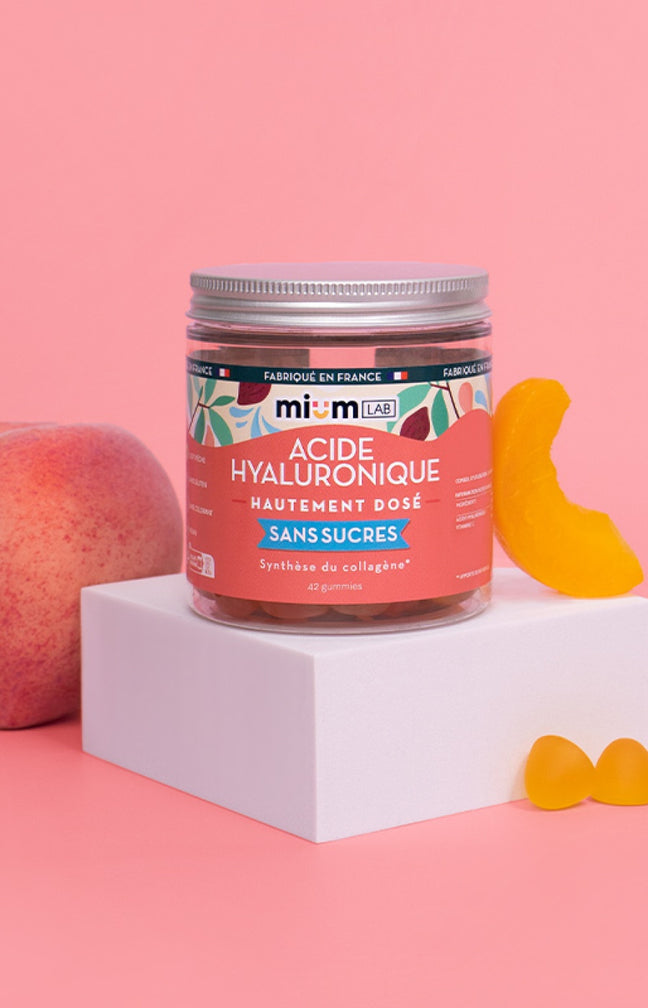 Gummies acide hyaluronique - Pêche - Sans sucres - 21 jours