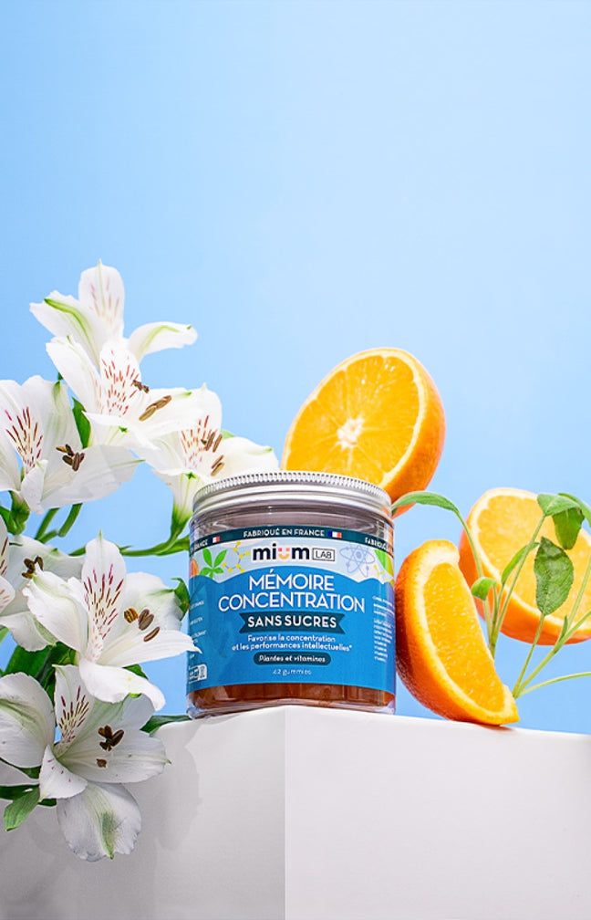 Gummies mémoire & concentration - Orange - Sans sucres - 21 jours