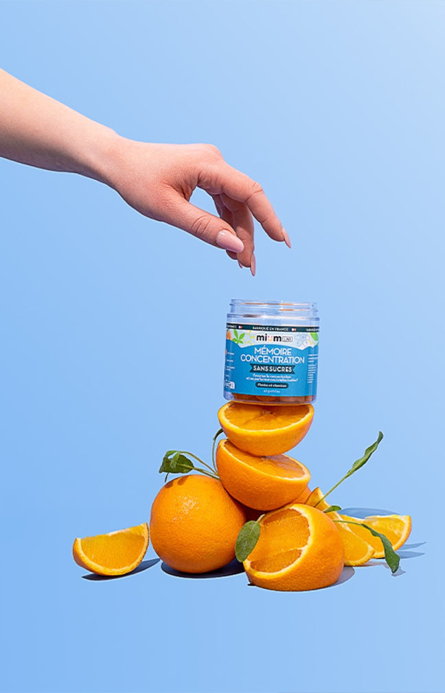 Gummies mémoire & concentration - Orange - Sans sucres - 21 jours