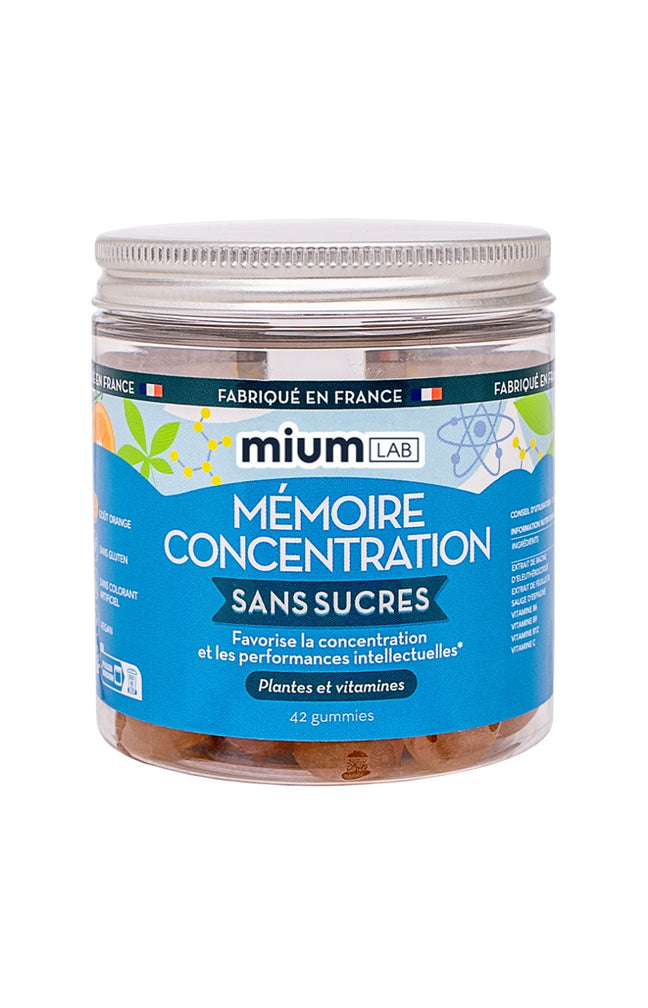 Gummies mémoire & concentration - Orange - Sans sucres - 21 jours