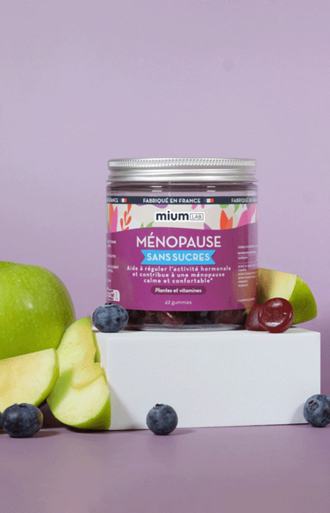 Gummies ménopause - Pomme & cassis - Sans sucres - 21 jours