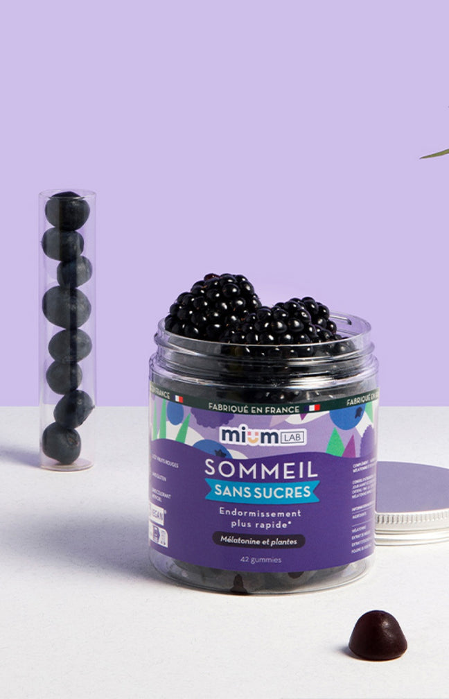 Gummies sommeil - Mûre & myrtille - Sans sucres - 21 jours