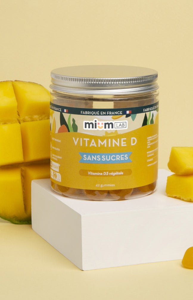 Gummies vitamine D - Mangue - Sans sucres - 21 jours