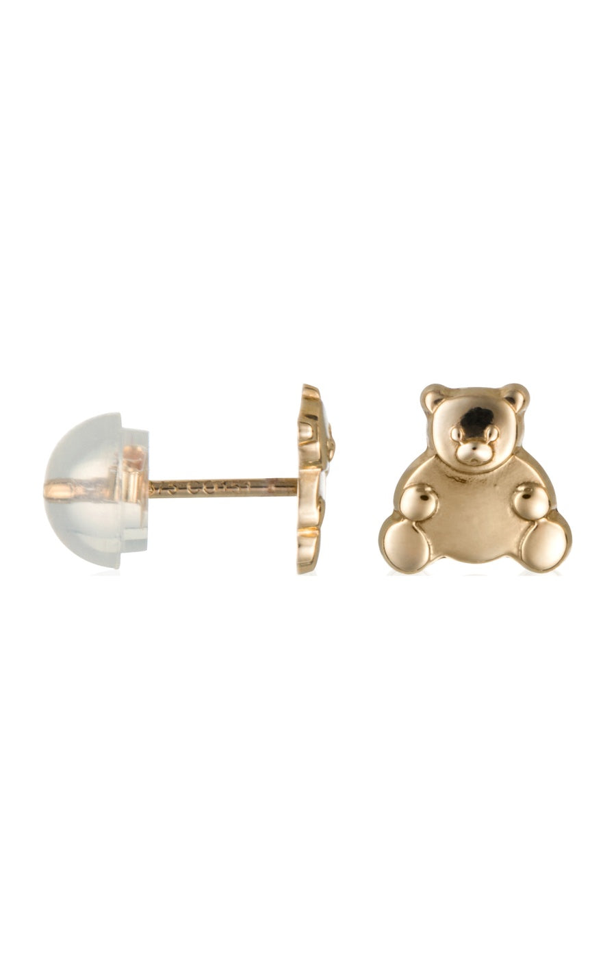 Boucles d'oreilles Ourson - Or jaune 375/1000 - Enfant