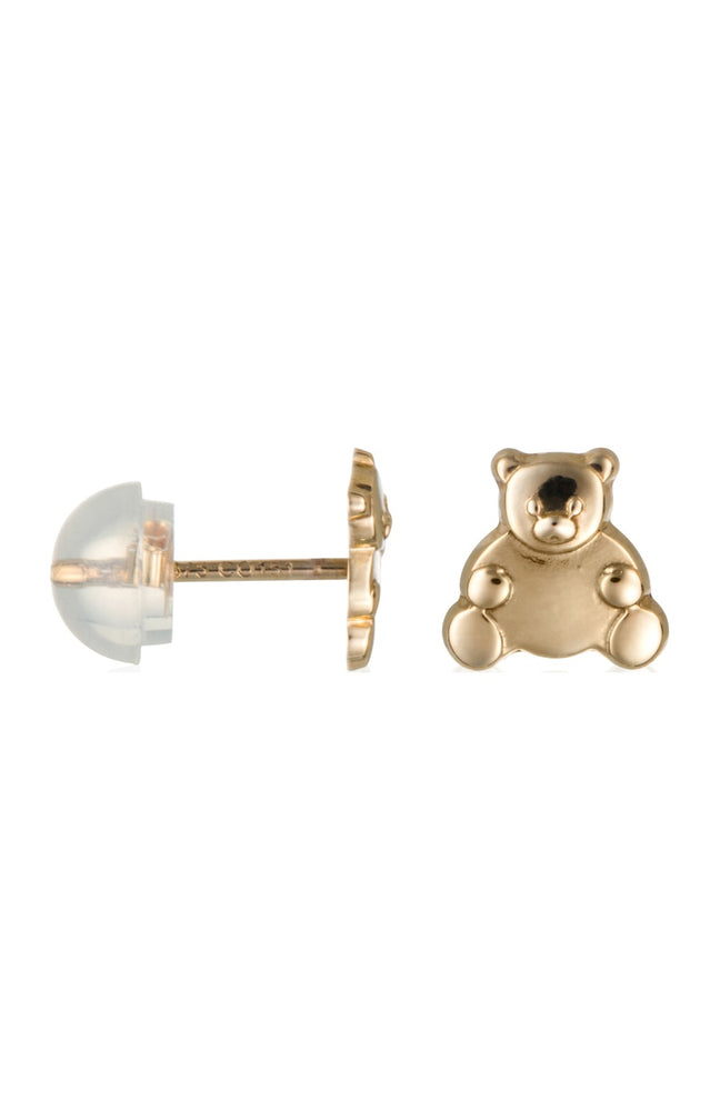 Boucles d'oreilles Ourson - Or jaune 375/1000 - Enfant