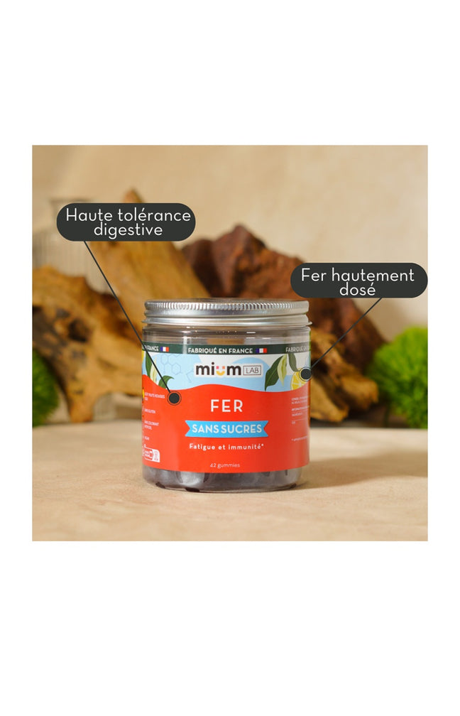 Cure gummies fer - Fatigue & immunité - Fruits rouges & yuzu - Sans sucres - 2 mois