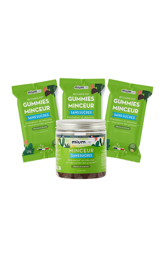 Cure gummies minceur - Pomme & vanille - Sans sucres - 3 mois