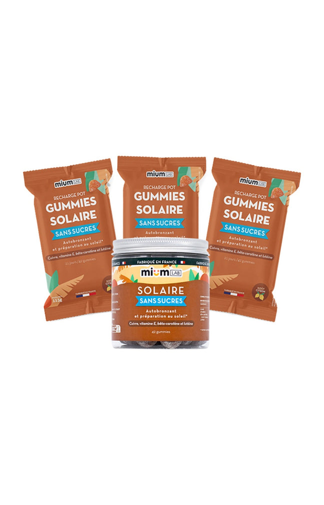 Cure gummies solaire - Autobronzant & préparation au soleil - Citron - Sans sucres - 3 mois