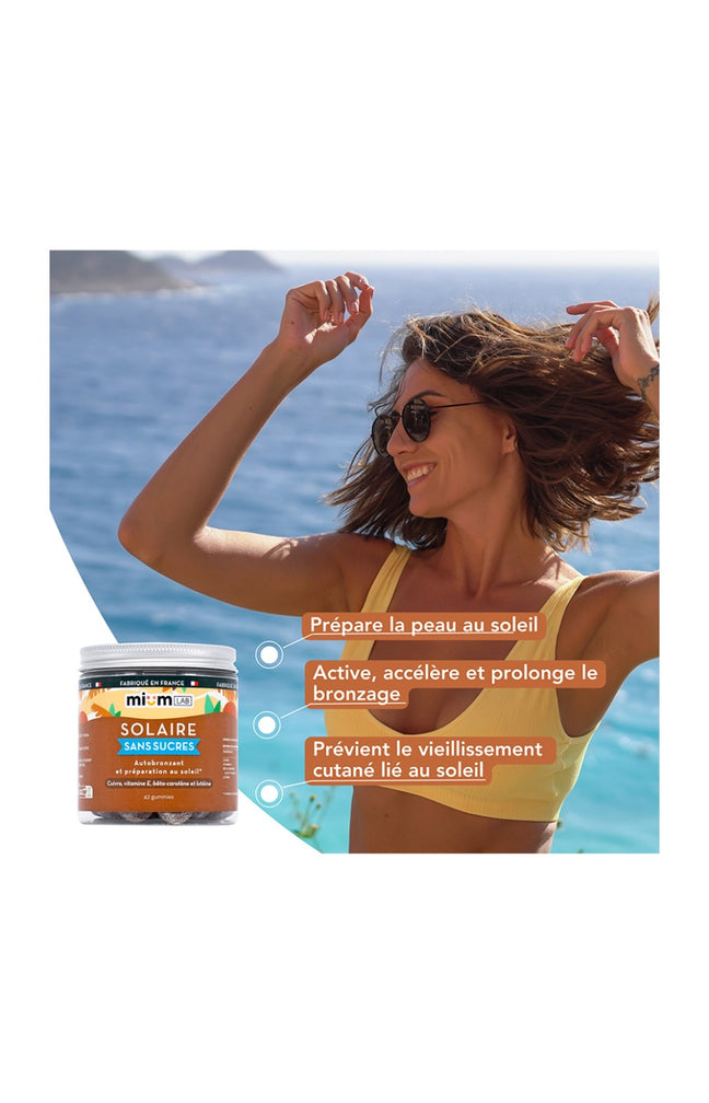 Cure gummies solaire - Autobronzant & préparation au soleil - Citron - Sans sucres - 3 mois