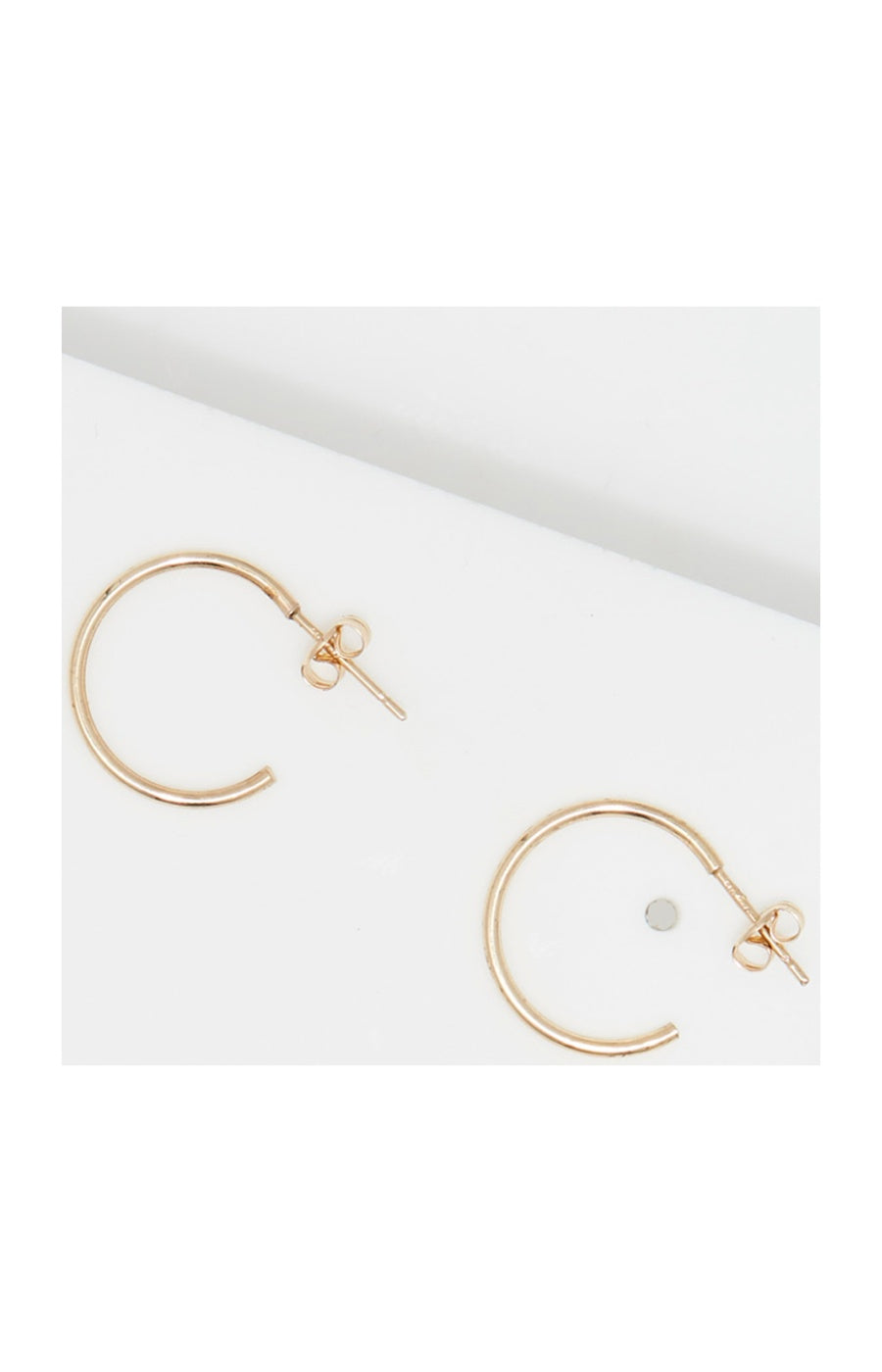 Boucles d'oreilles Créoles piquées - Or Jaune 375/1000