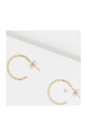 Boucles d'oreilles Créoles piquées - Or Jaune 375/1000