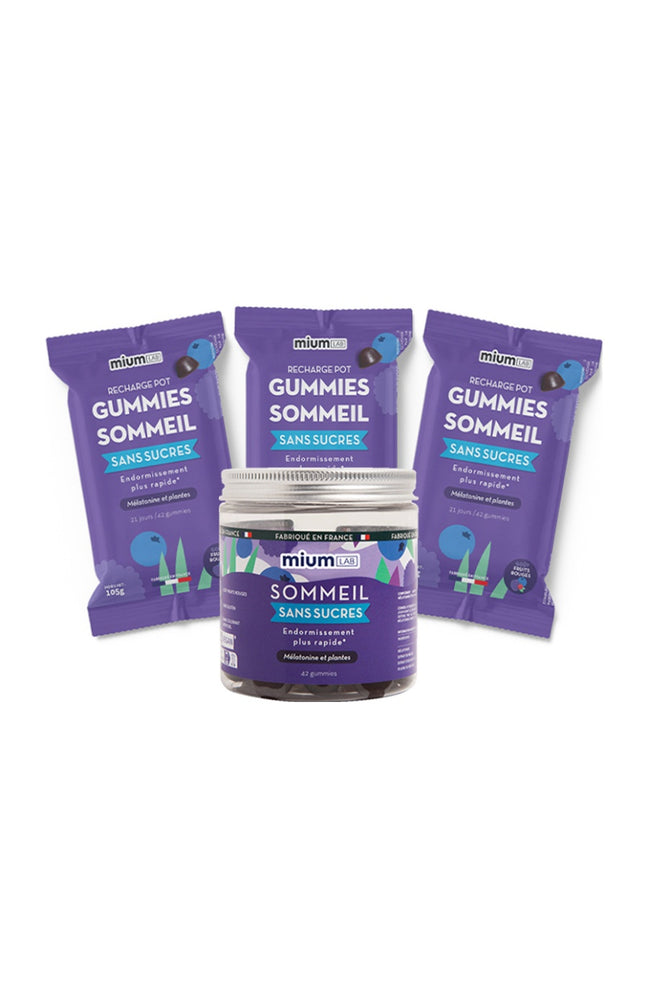 Cure gummies sommeil - Mûre & myrtille - Sans sucres - 3 mois