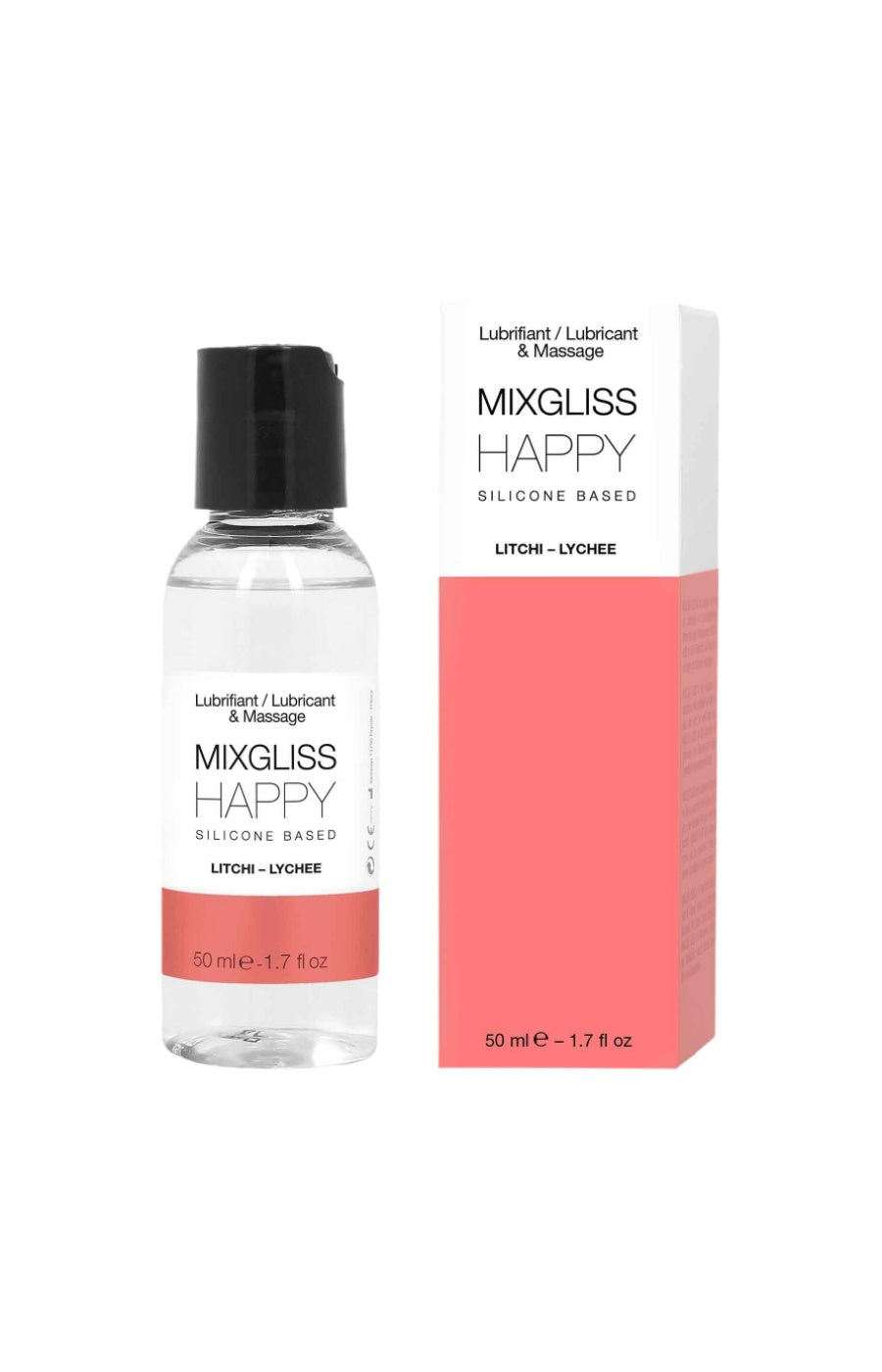 Fluide massage & lubrifiant à base de silicone - Litchi - 50 ml