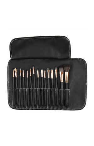 Kit de 15 pinceaux de maquillage - Teint & yeux