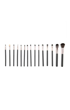 Kit de 15 pinceaux de maquillage - Teint & yeux