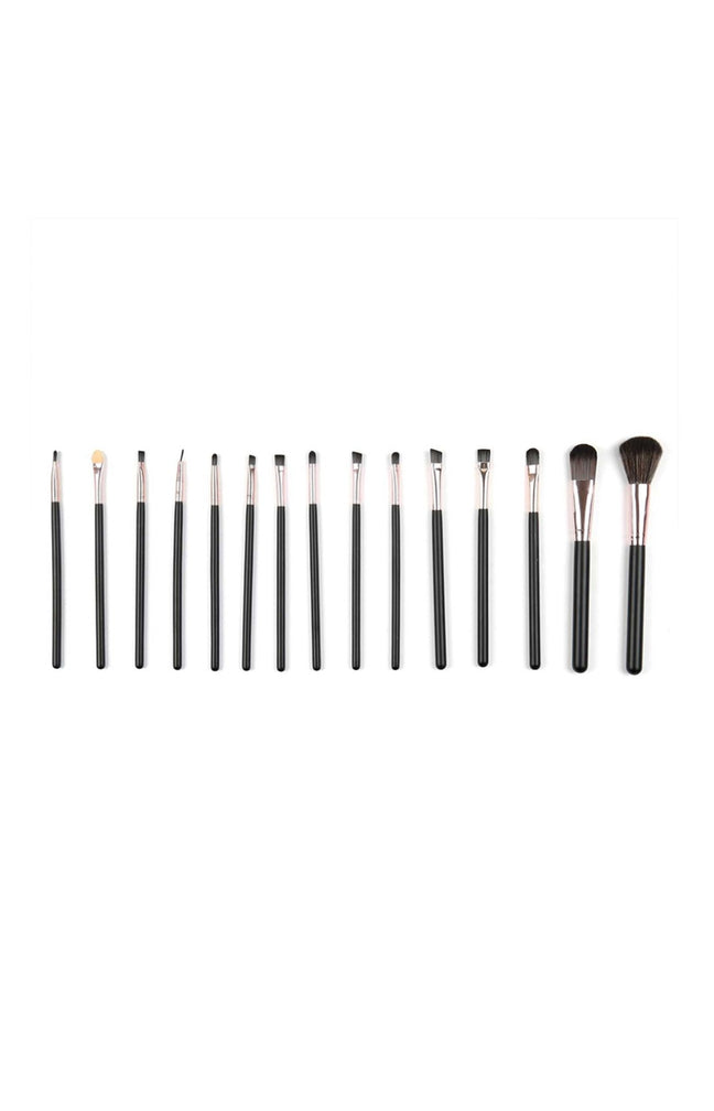 Kit de 15 pinceaux de maquillage - Teint & yeux