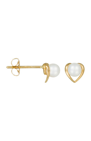Boucles d'oreilles Amour de Perle - Or jaune 375/1000 & Perle