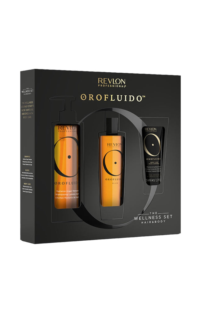 Coffret hydratation à l'huile d'argan - Orofluido - Cheveux & corps - 3 produits