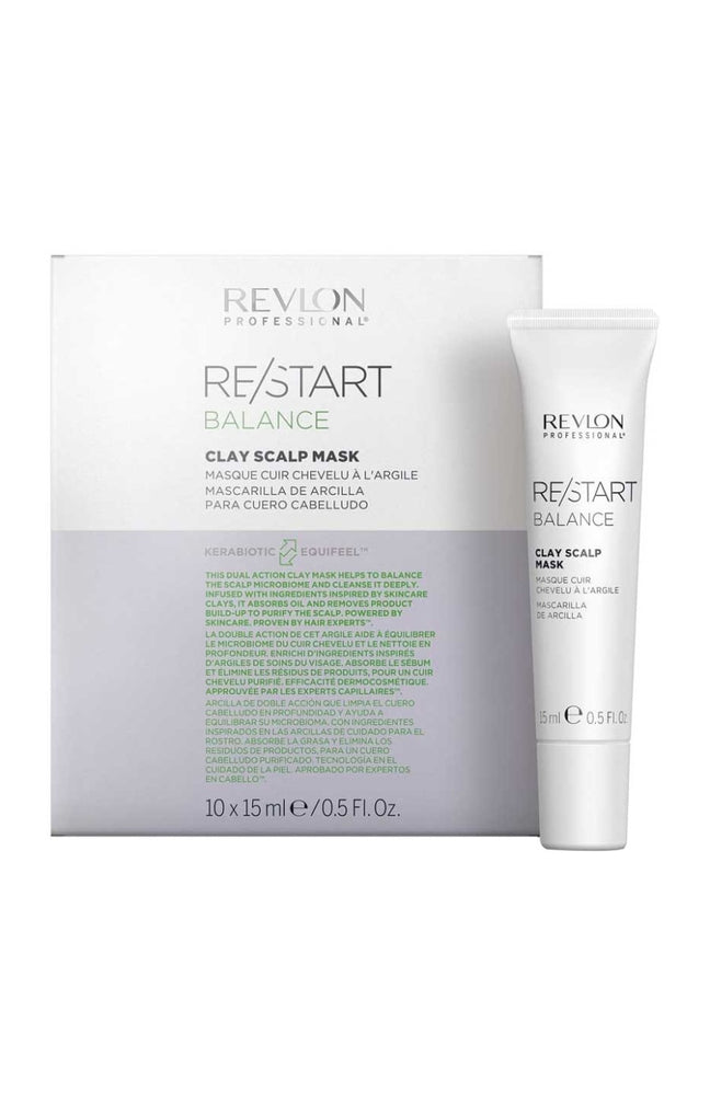 Masque équilibrant - Argile - Re/Start - Cuir chevelu déséquilibré & gras - 10 x 15 ml