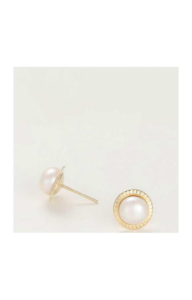 Boucles d'oreilles Barcelona - Or jaune 375/1000 & perle de culture