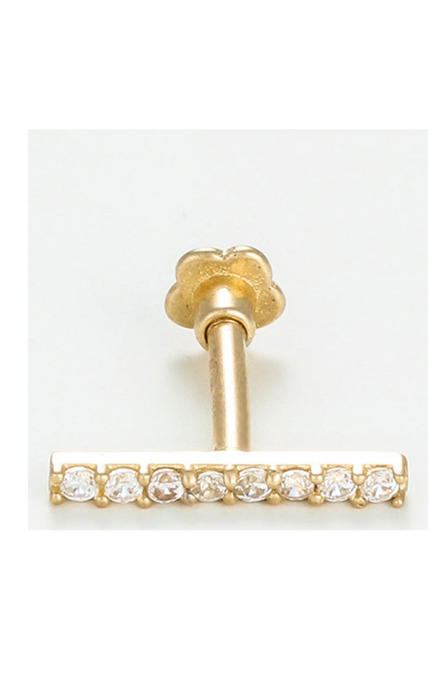 Bijou de cartilage unitaire Lena - Or jaune 375/1000