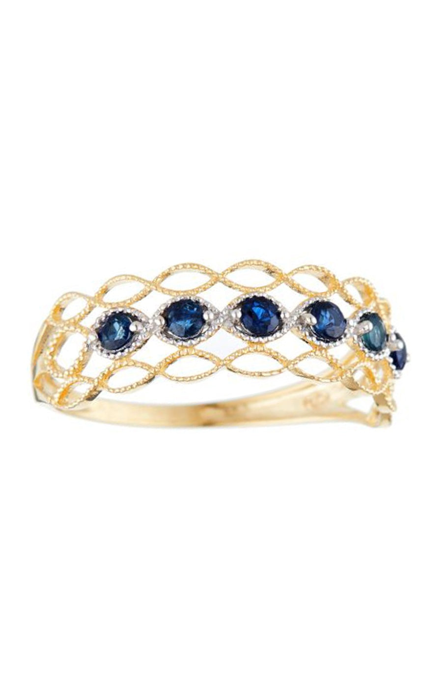 Bague Pianosa - Or jaune 375/1000 & saphir