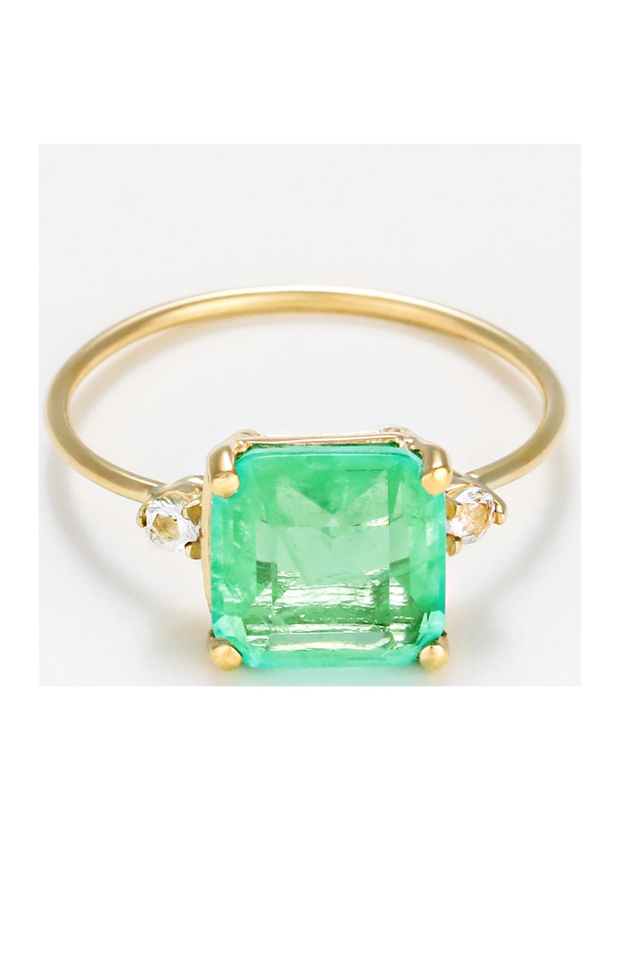 Bague Espoir - Or jaune 375/1000, quartz & topaze